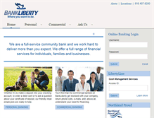 Tablet Screenshot of banklibertykc.com